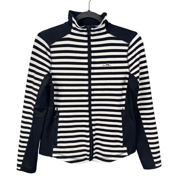 LAUREN RALPH LAUREN Active Petite M Full Zip High Neck Track Jacket Athleisure - Picture 1 of 10